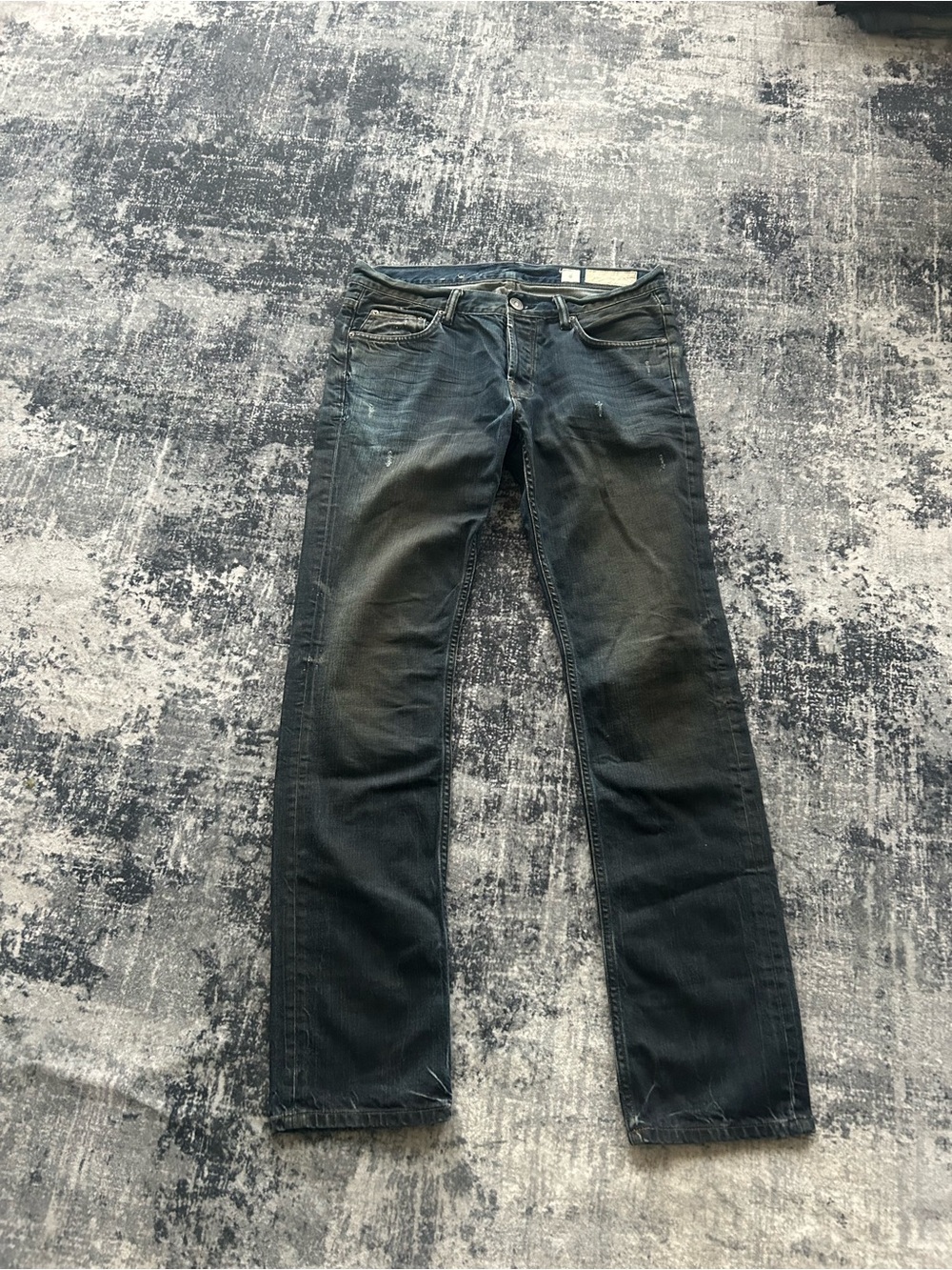 Diesel Men's Slim Straight Jeans in Dark Blue